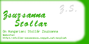 zsuzsanna stollar business card