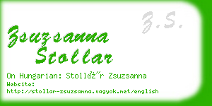zsuzsanna stollar business card